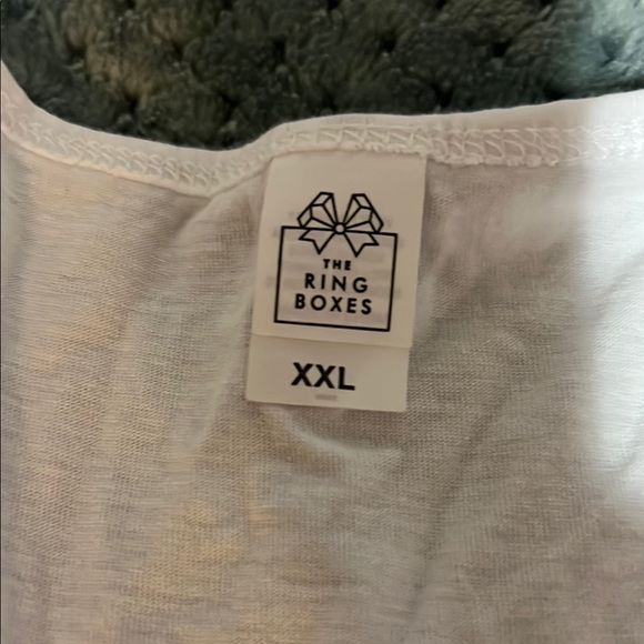 White Tank Top with 'Wife of the Party' Print - Picture 2 of 3